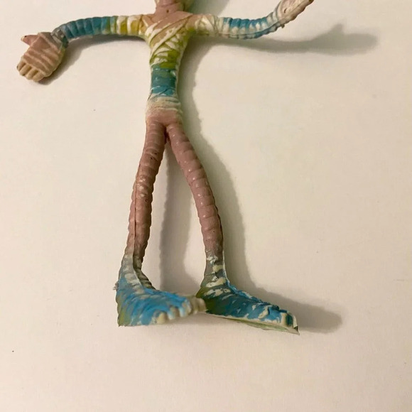 Vintage 1980s Rubber Mummy Bendy Bendable Action Figure Flexy Halloween Creeps - Picture 5 of 10